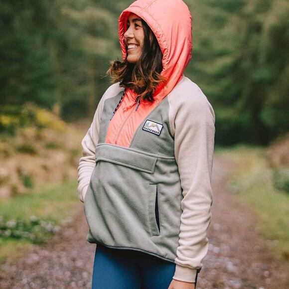 PASSENGER Rare! Alexander Recycled Polar Hooded Fleece Pullover - Picture 3 of 11